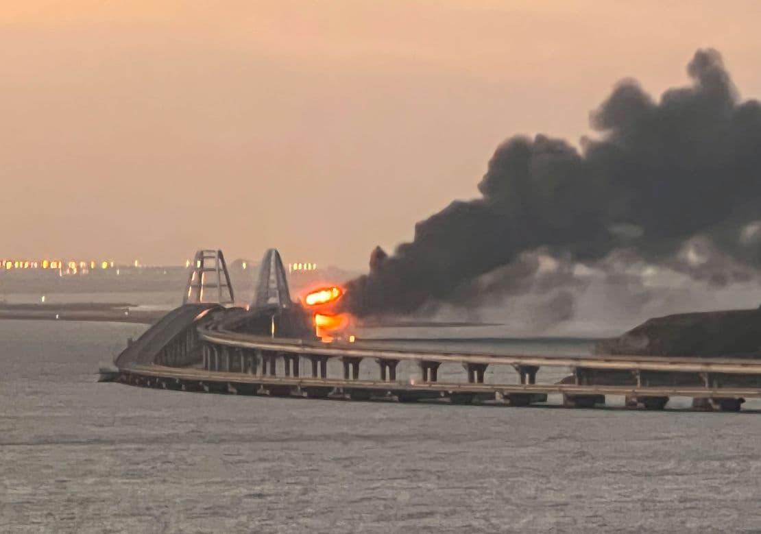 Seen From the Crimean Bridge: Kerch Port Is Burning — Ukraine Cuts Off Crimea's Last Lifeline