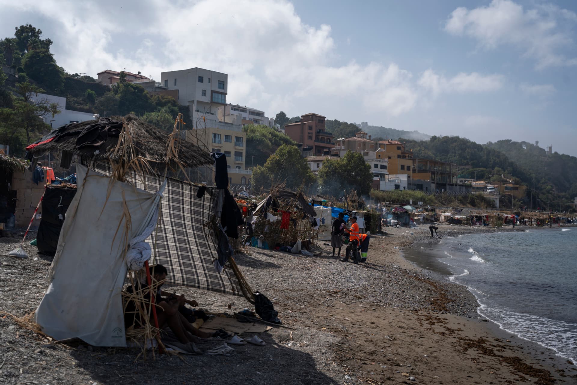 Ceuta's Beach Is Now a Garbage Camp — Doctors Warn of Cholera as 80 Makeshift Huts Cover the Sand and 8,000 Migrants Remain Three Weeks After the Crisis Began