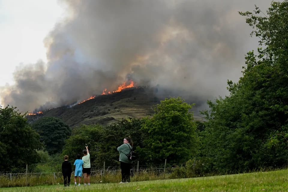 Arthur's Seat Is on Fire — Edinburgh's Most Iconic Landmark Burns for the Second Time in a Month as Scotland's Wildfire Crisis Reaches the Capital